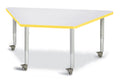Trapezoid Activity Tables Gray and Yellow - 30 x 60 in. T255