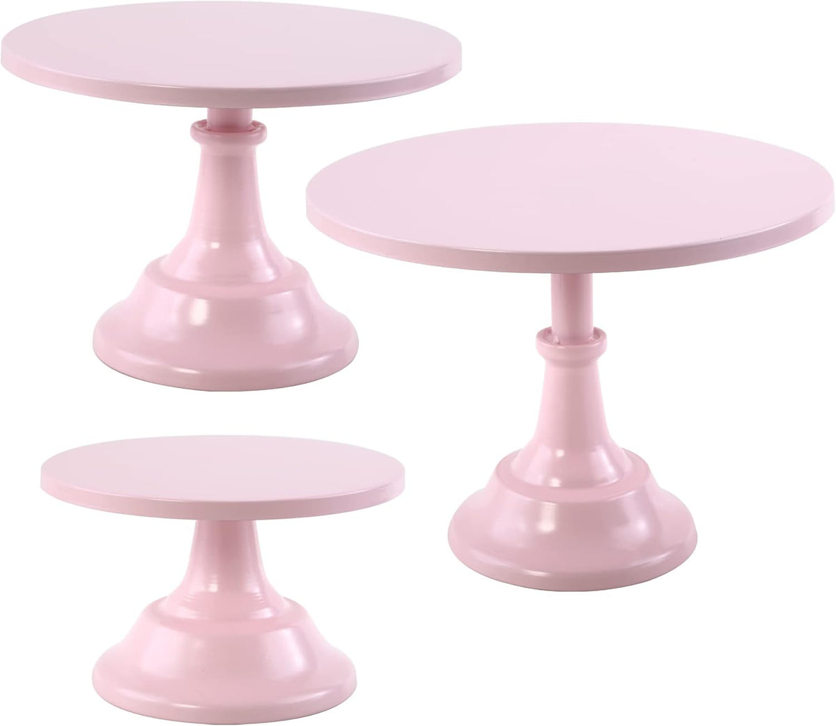 Pink Metal Cake Stand Set of 3 P590
