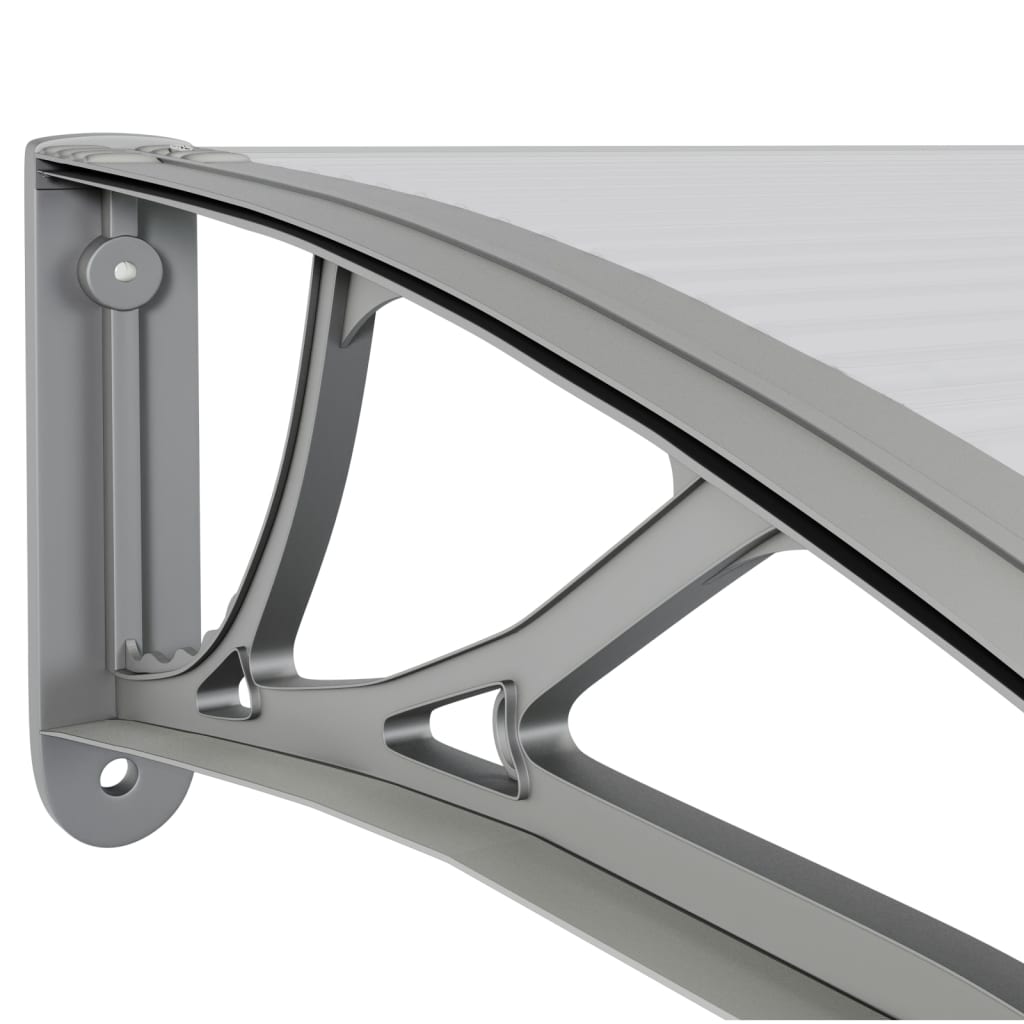 Gray Polycarbonate Door Canopy I644