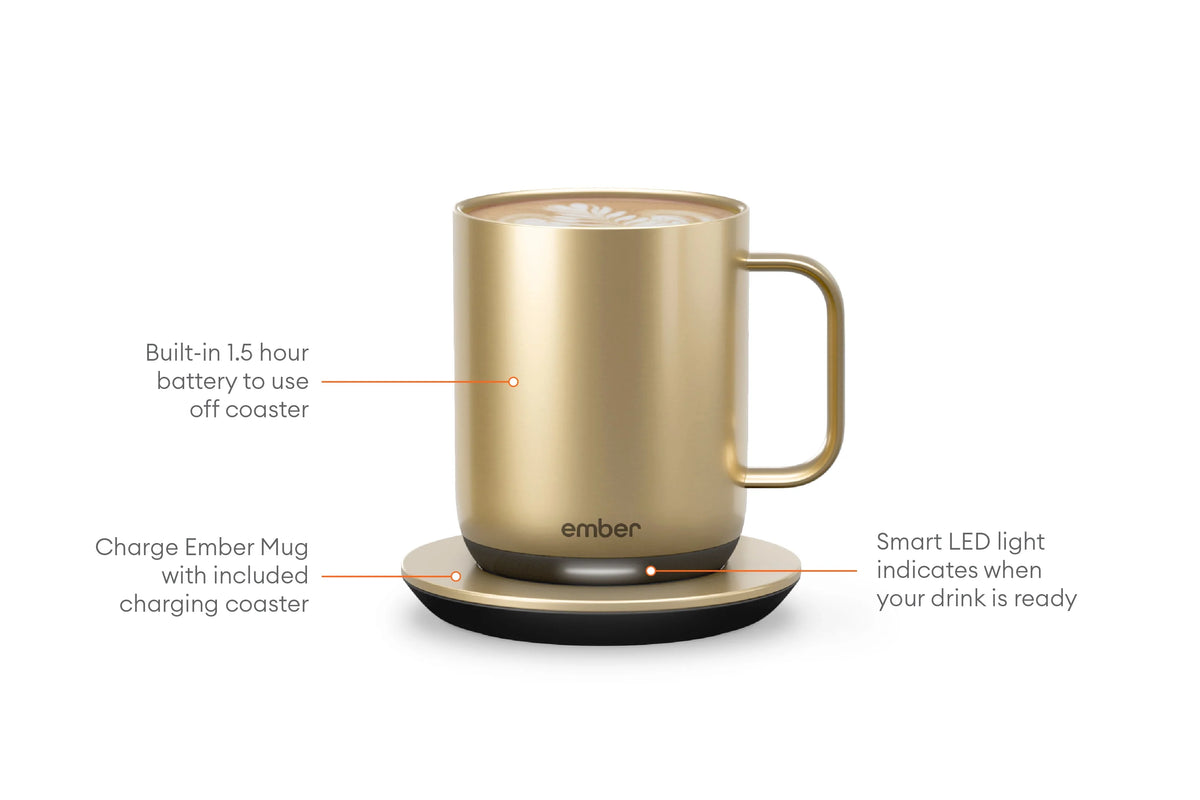 10 oz Copper Temperature Control Smart Mug I88156