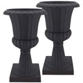Black Plastic Urn, Pack of 2 C181