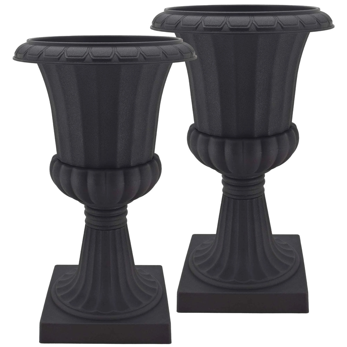 Black Plastic Urn, Pack of 2 C181