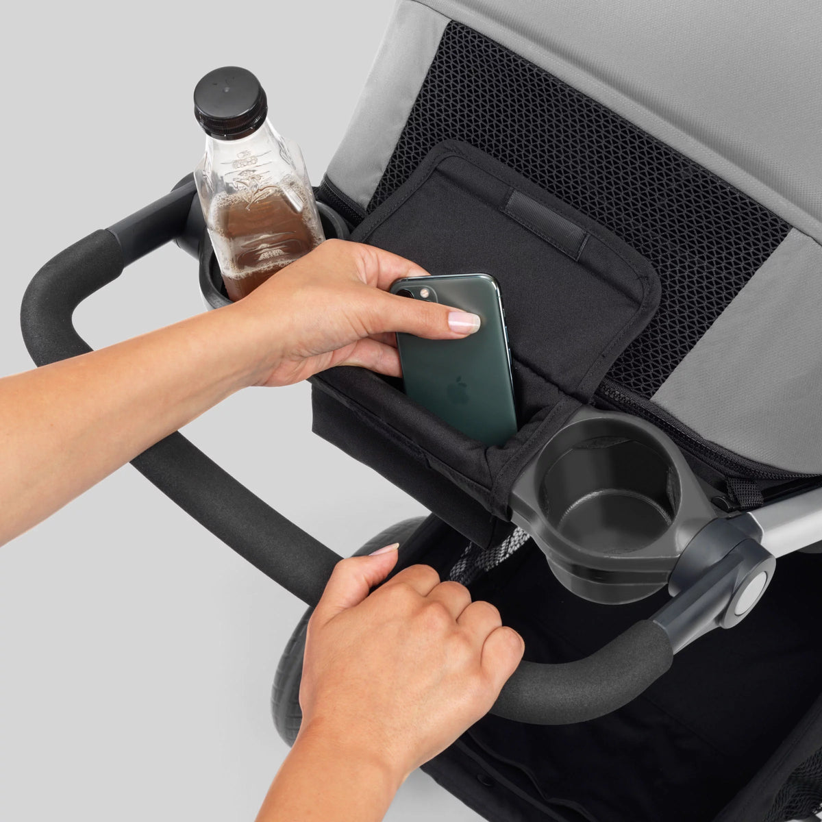 Grey Stroller with Infant Car Seat B198