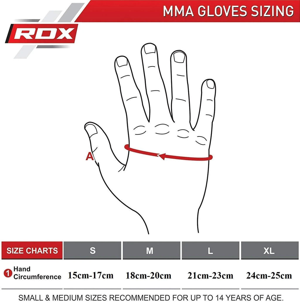 Small Cowhide Leather MMA Gloves W5752