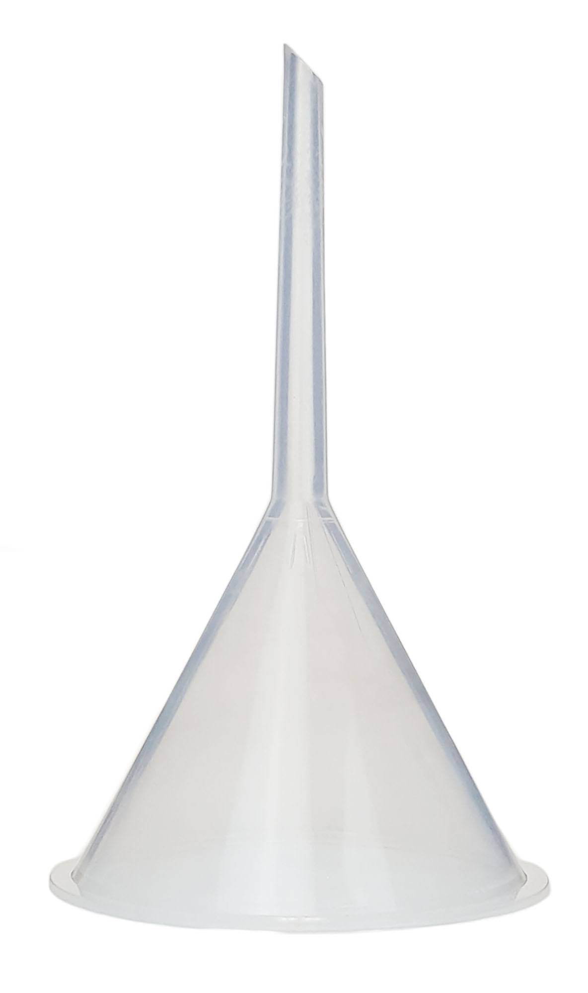 75mm Diameter Opening Polypropylene Utility Funnel, White, Case of 144 I990