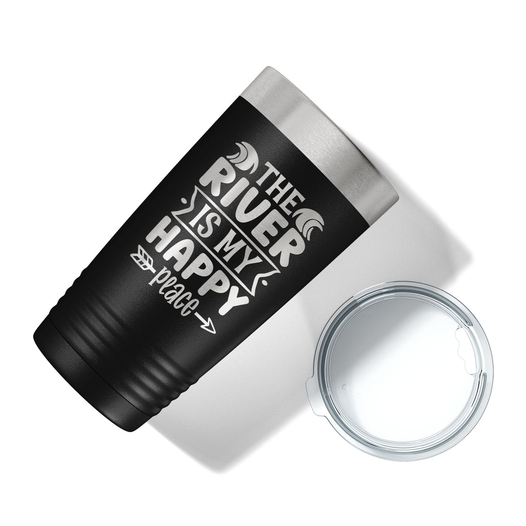 20 oz Black Insulated Travel Mug V4748