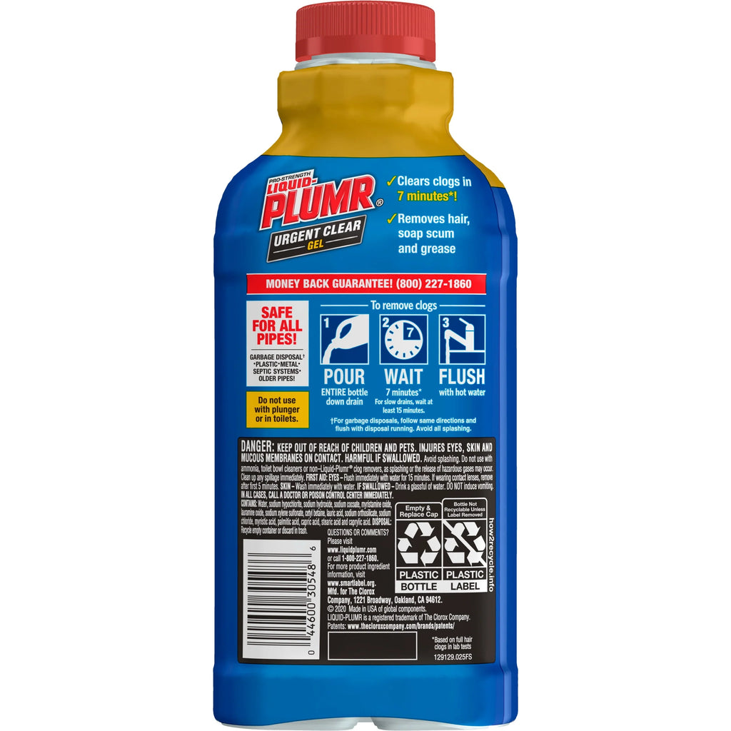 Drain Clog Remover Gel, 17 fl oz J296871