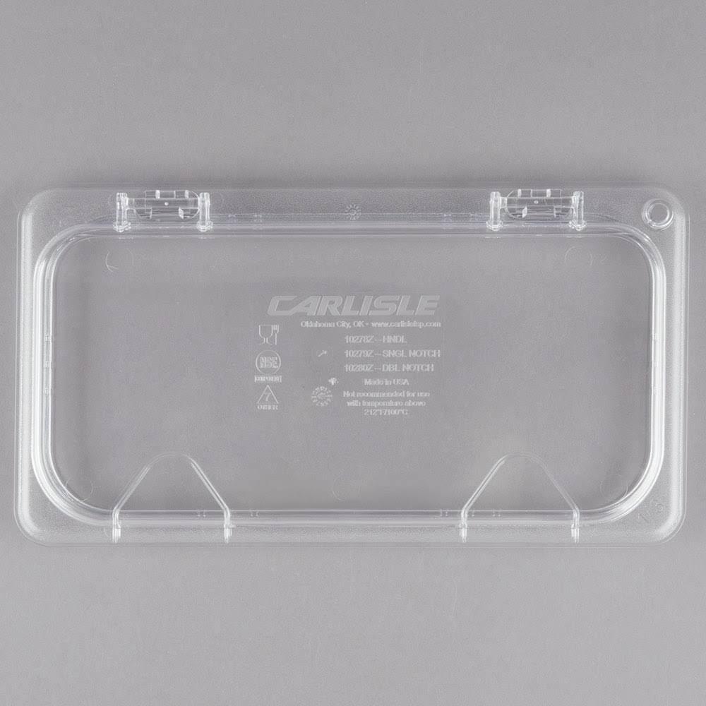 Clear Polycarbonate Hinged Lid with Two Handles X73140