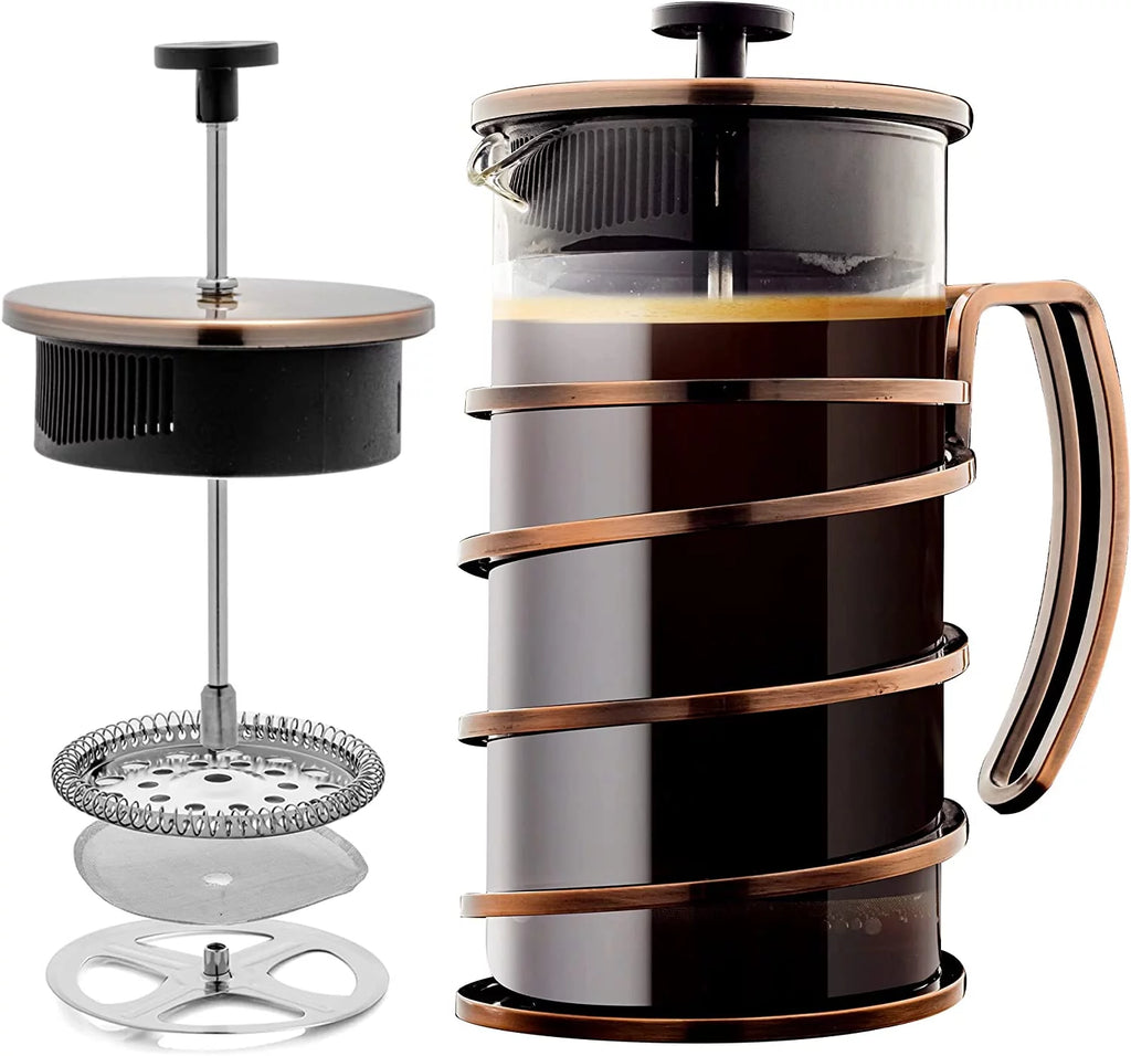 34 Ounce French Press Coffee & Tea Maker Borosilicate Glass T281342