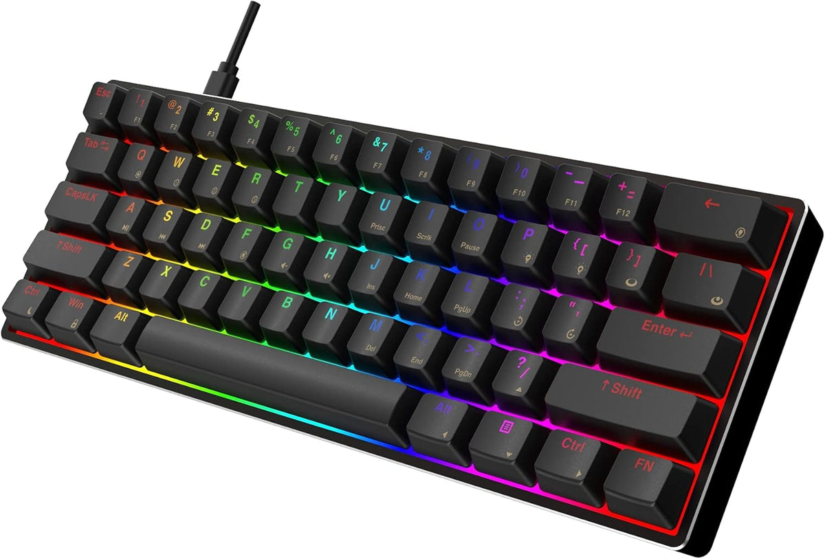 61 Keys Aluminum Case Hot Swappable Mechanical Keyboard L2248
