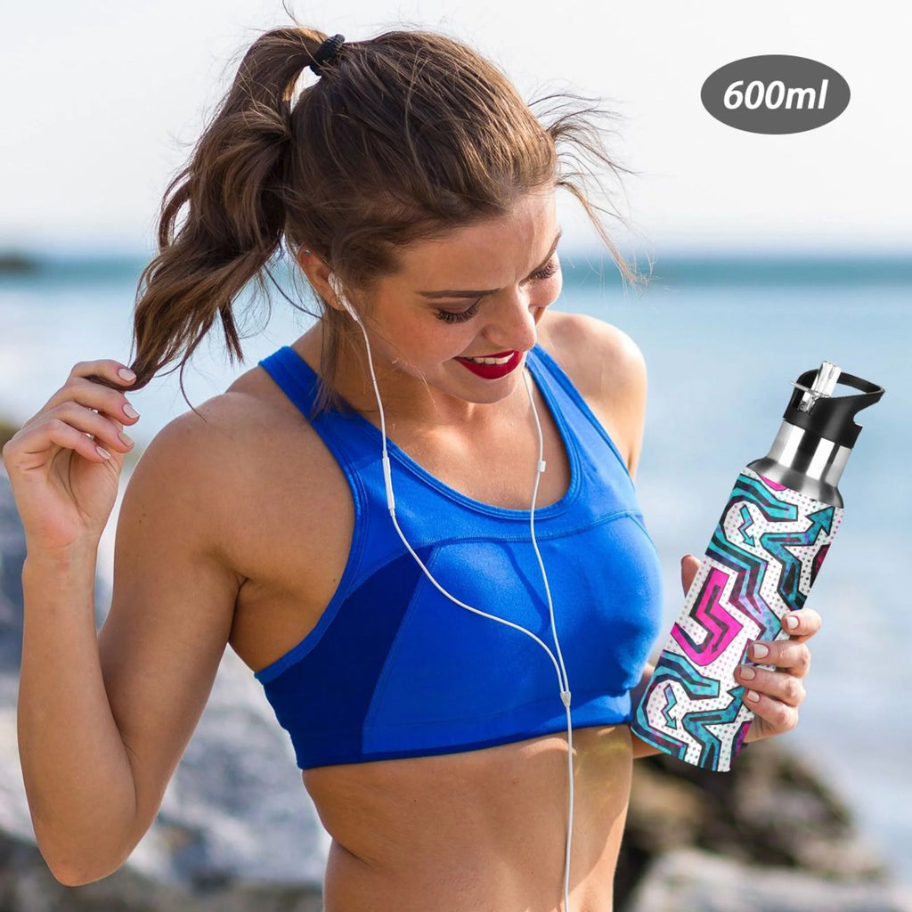 Stainless Steel Insulated Water Bottle with Straw Lid J497074