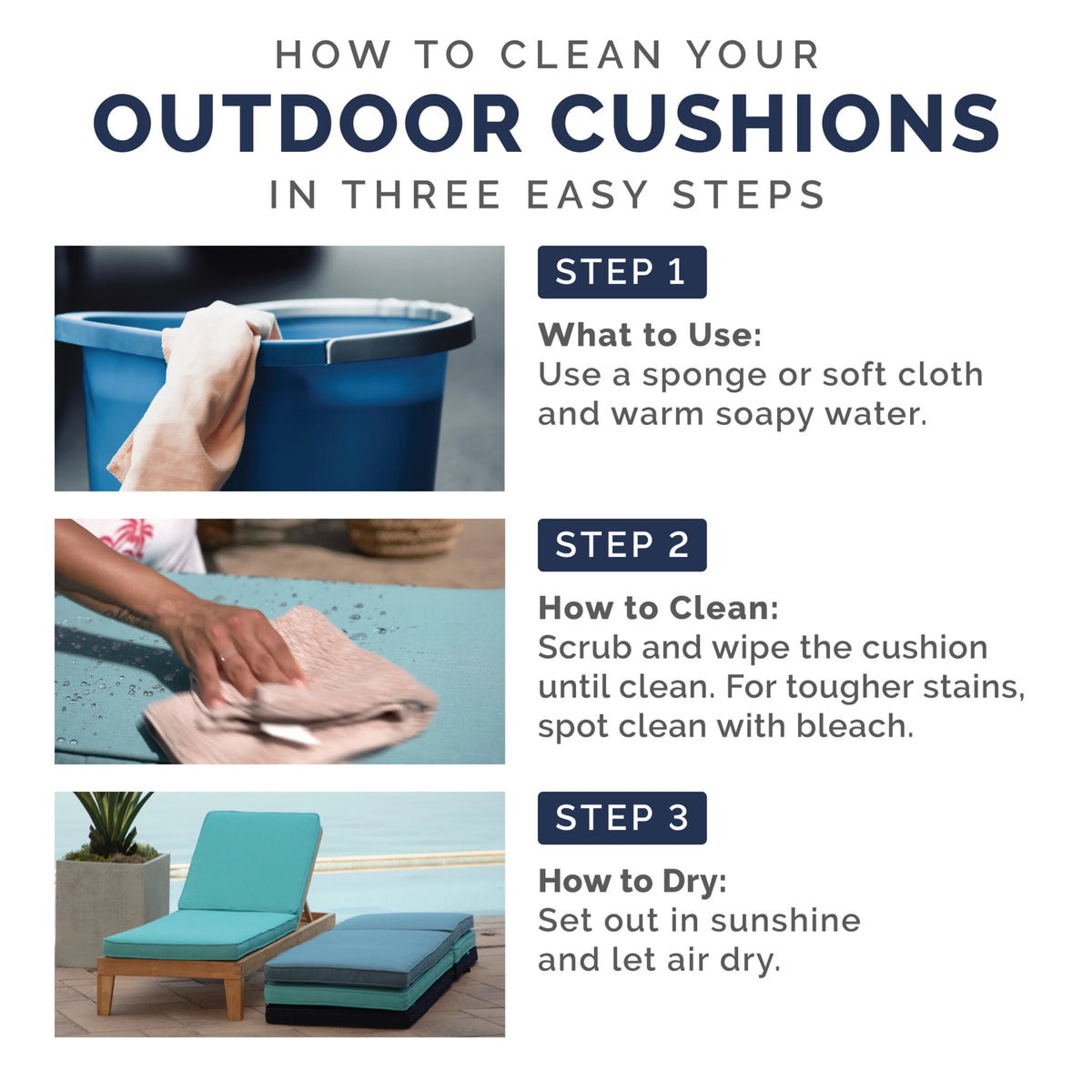 Outdoor Dining Chair Cushion 20 x 20 G8043