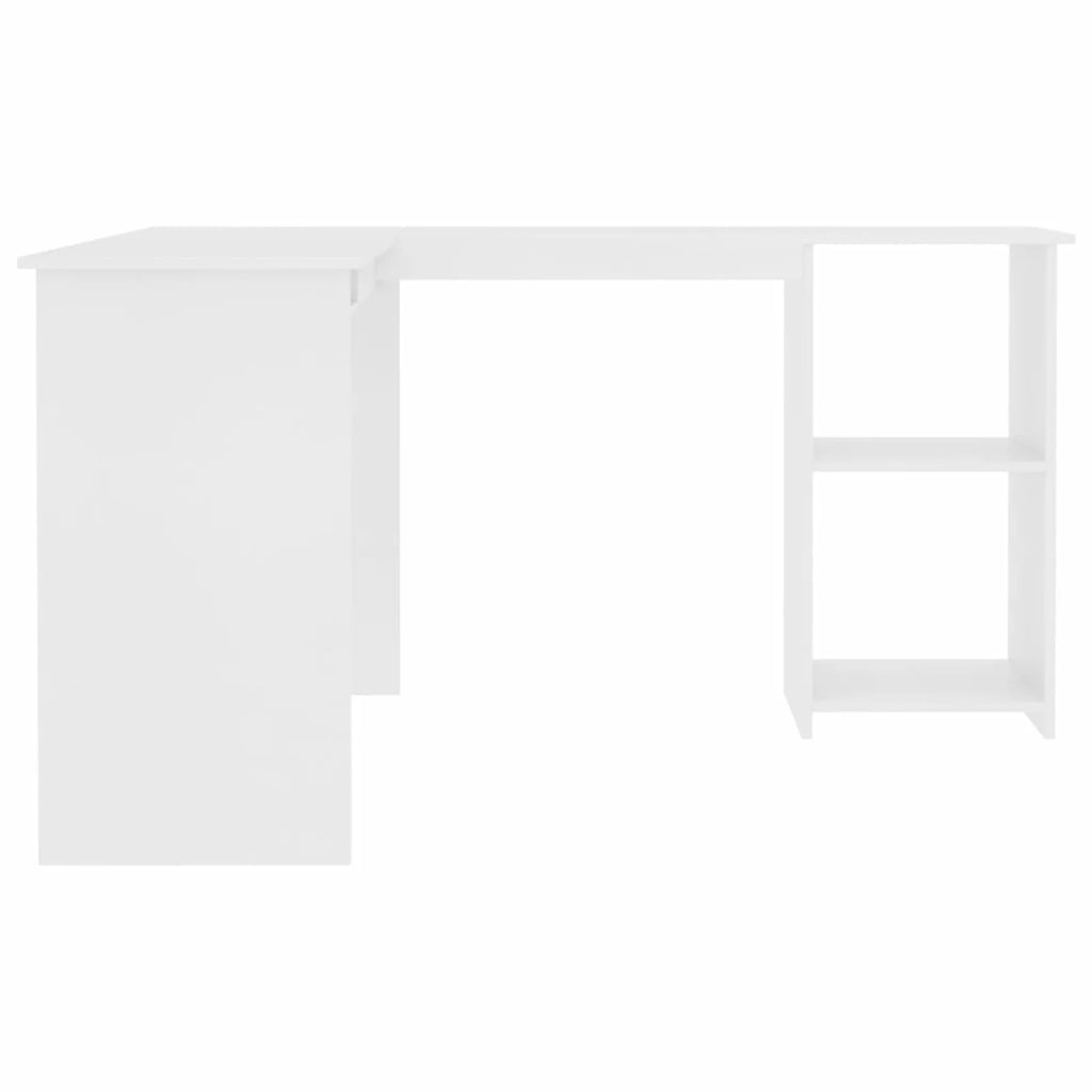White L-Shaped Corner Desk E3138