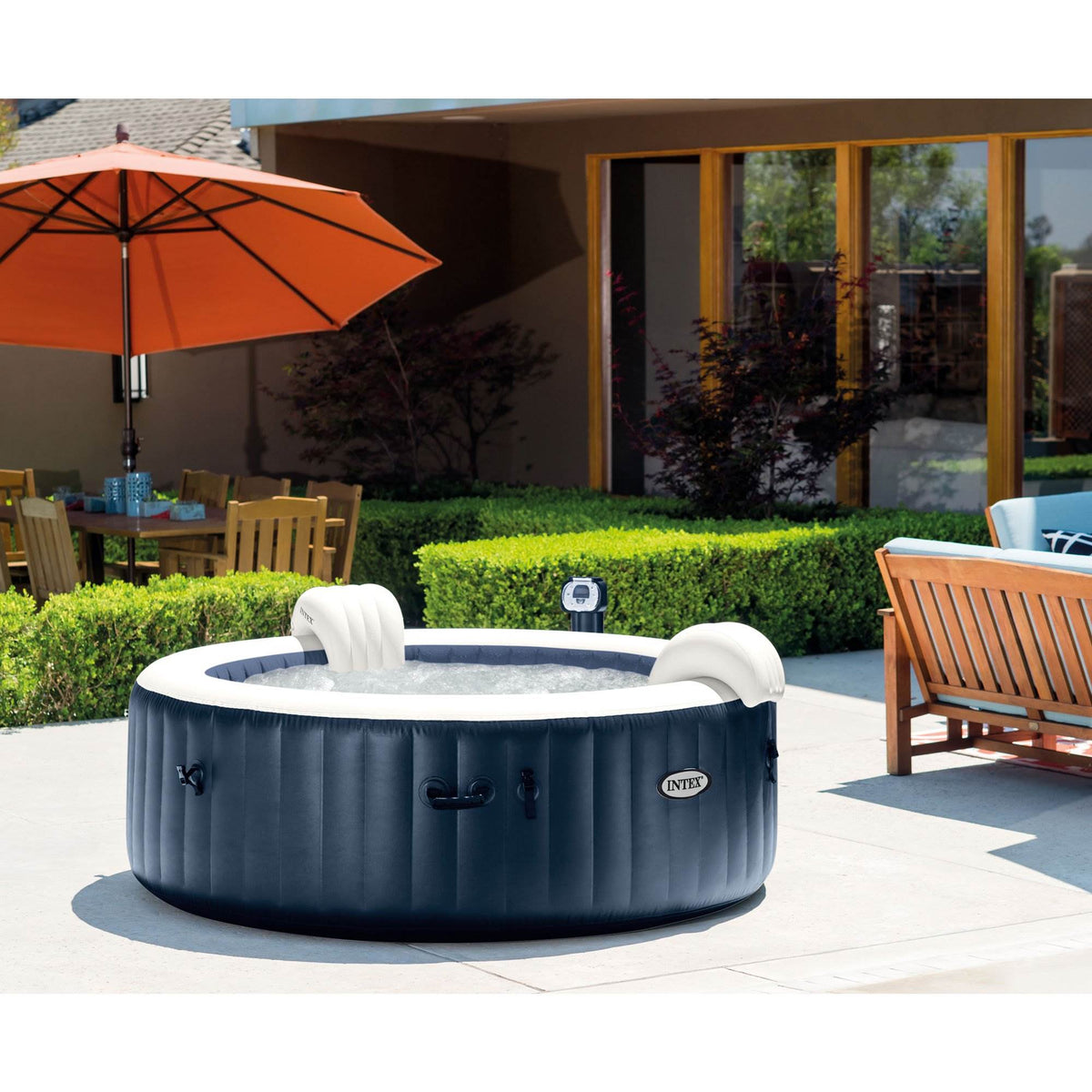 4 Person Inflatable Hot Tub with LED Light R805
