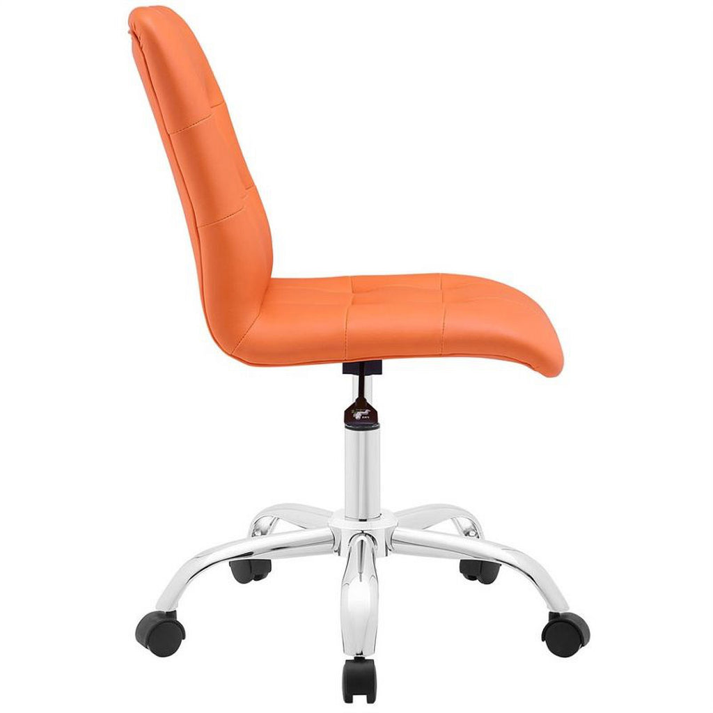 Faux Leather Mid Back Swivel Office Chair X405