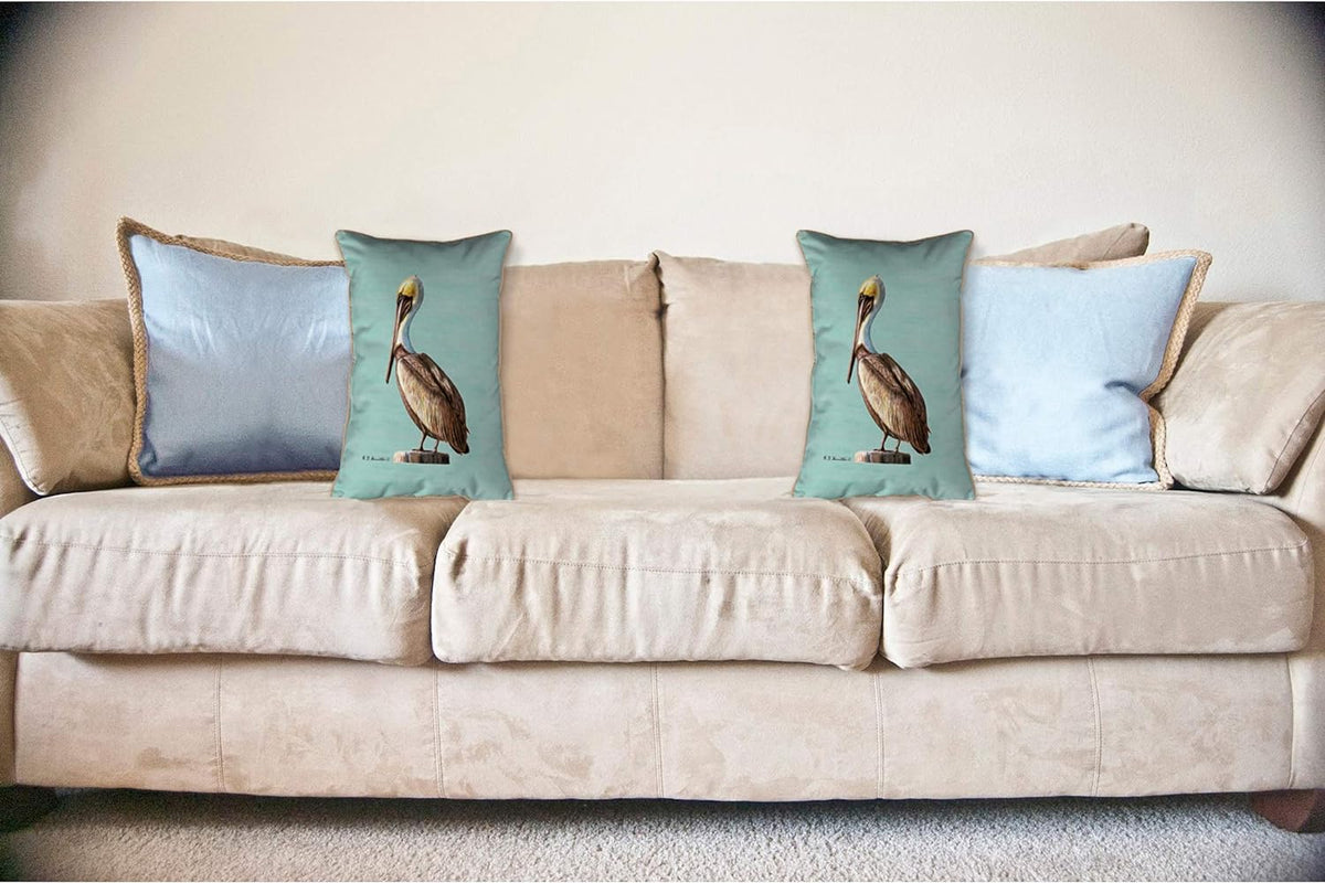 Teal Indoor/Outdoor Pillow H107