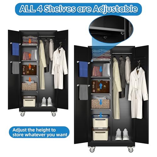 Metal Storage Cabinet with Locking Door and 2 Drawers M539