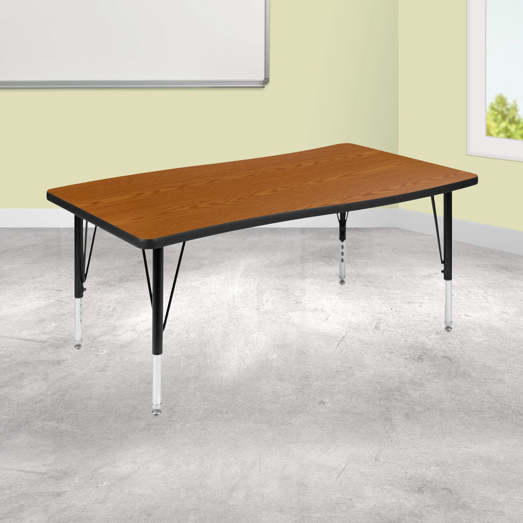 Oak Thermal Laminate Activity Table N53095