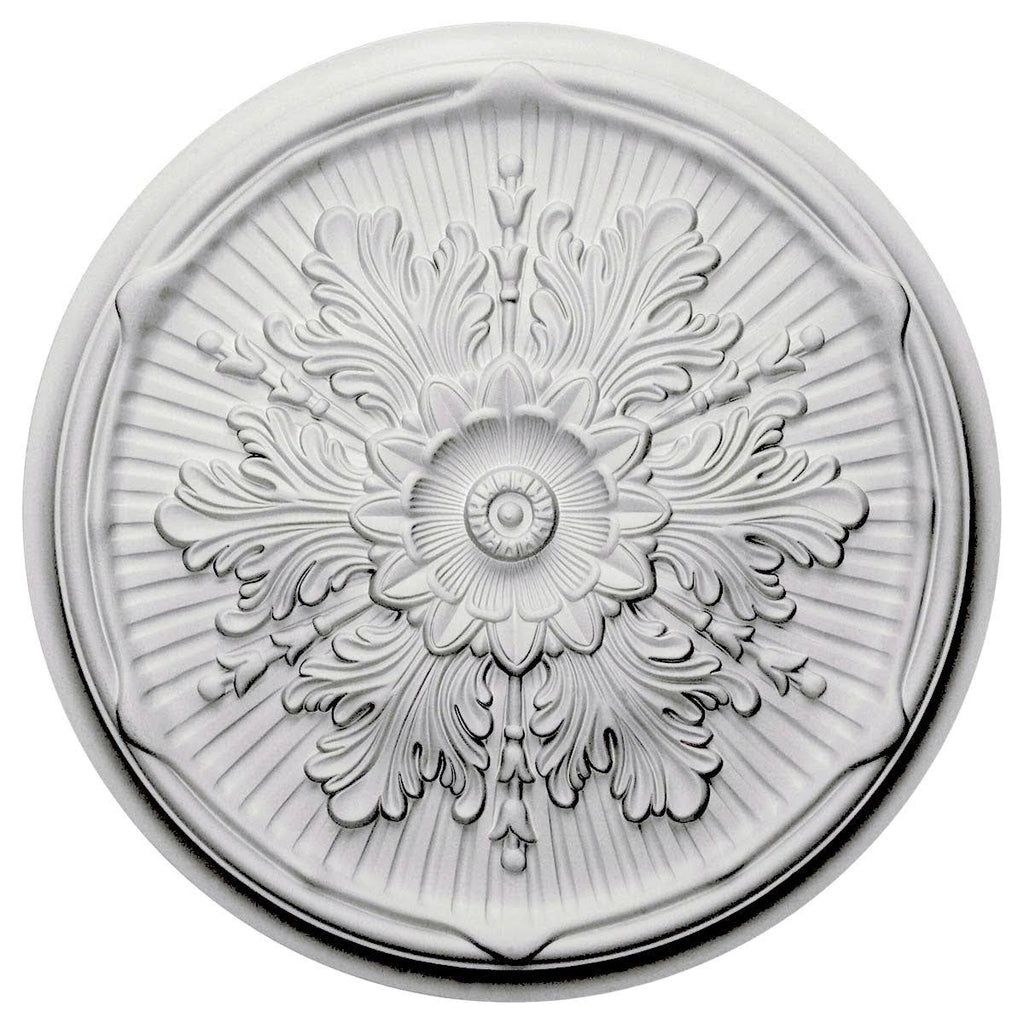 21x22OD x 2x22P Hand-Painted Ceiling Medallion O834
