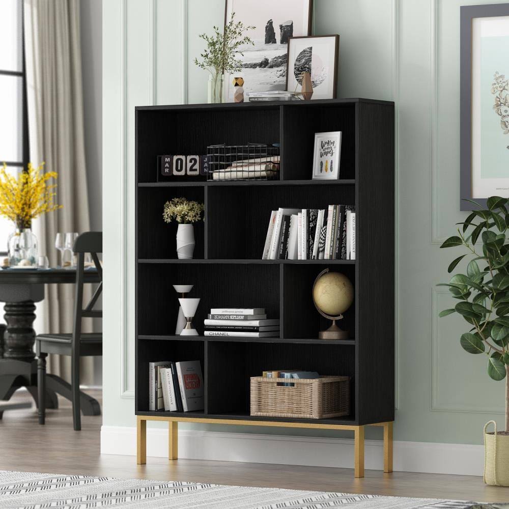 Black 4-Tier Bookcase C2135