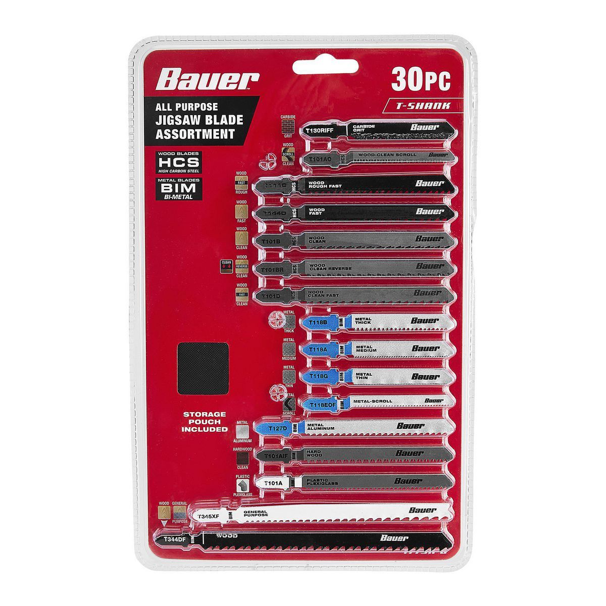 T-Shank Jig Saw Blade Set, 30-Piece N57092