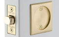 Square Pocket Door Tubular Lock Set Passage Satin Nickel H83764