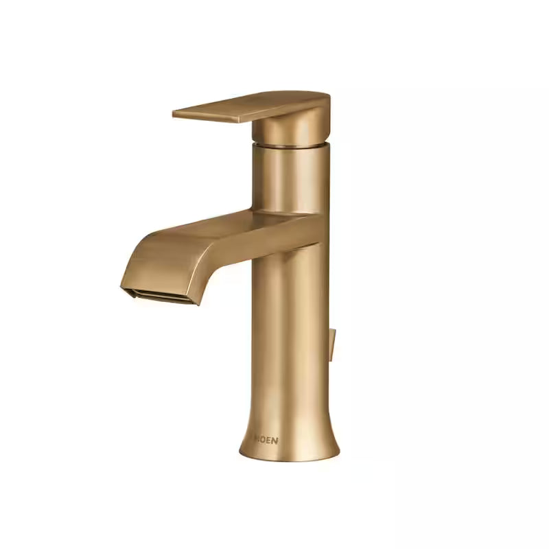 Single Handle Single Hole Bathroom Faucet in Bronzed Gold J52206