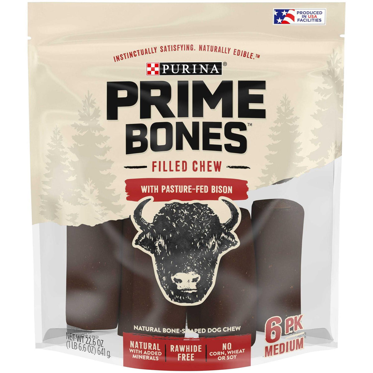 Natural Dog Treats Filled Chew With Bison V453423