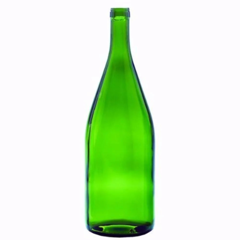 6 per case Green Burgundy Bottles P20068