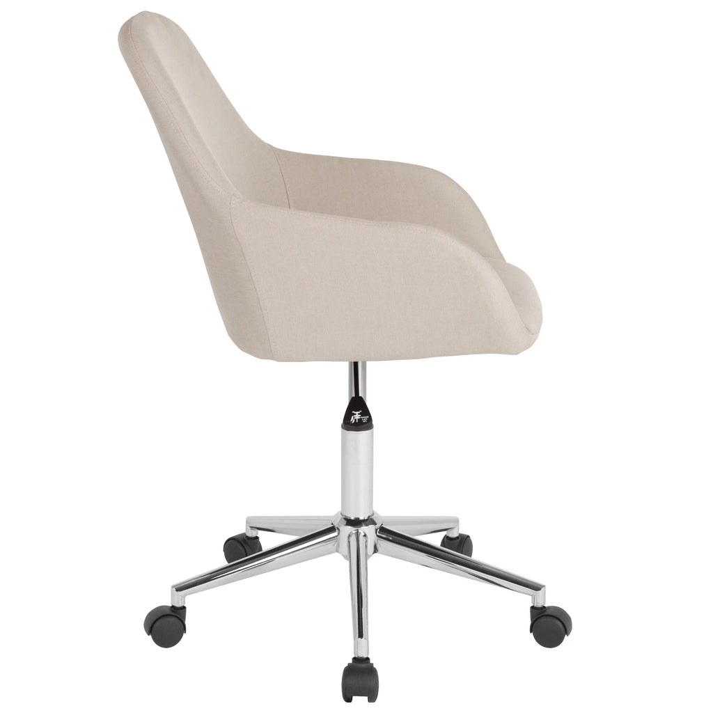 Beige Fabric Mid-Back Chair L821834