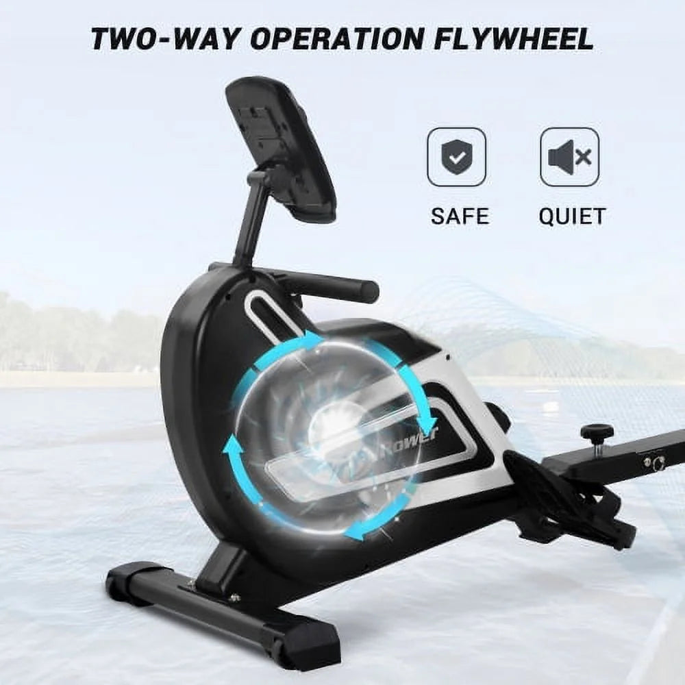 Magnetic Folding Rowing Machine with 14 Level Resistance and LCD Monitor A60271