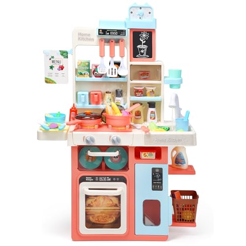 Pink Kids Kitchen Playset with Sound and Light P699