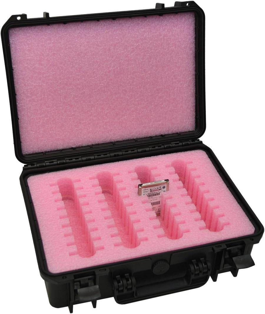 Heavy Duty Hard Drive Storage Case with Foam Insert Fits 36 x 2.5-Inch Hard Drives I845864