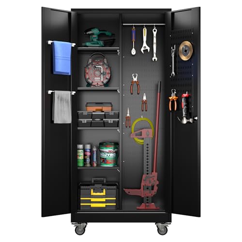 Metal Storage Cabinet with Locking Door and 2 Drawers M539