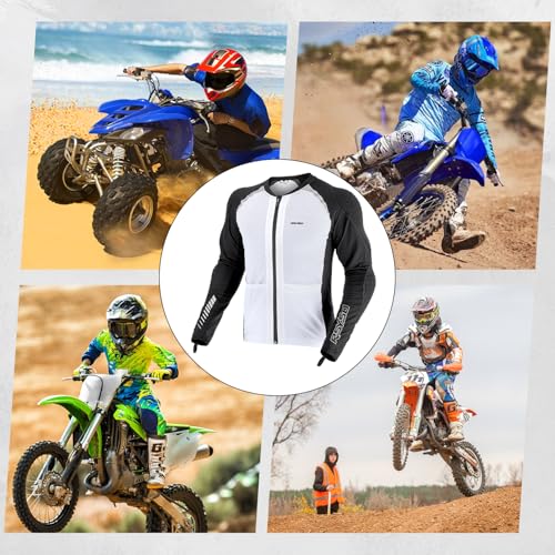 Armored Motorcycle Shirt with CE Certified Protective Mesh and Reflective Strips R91087
