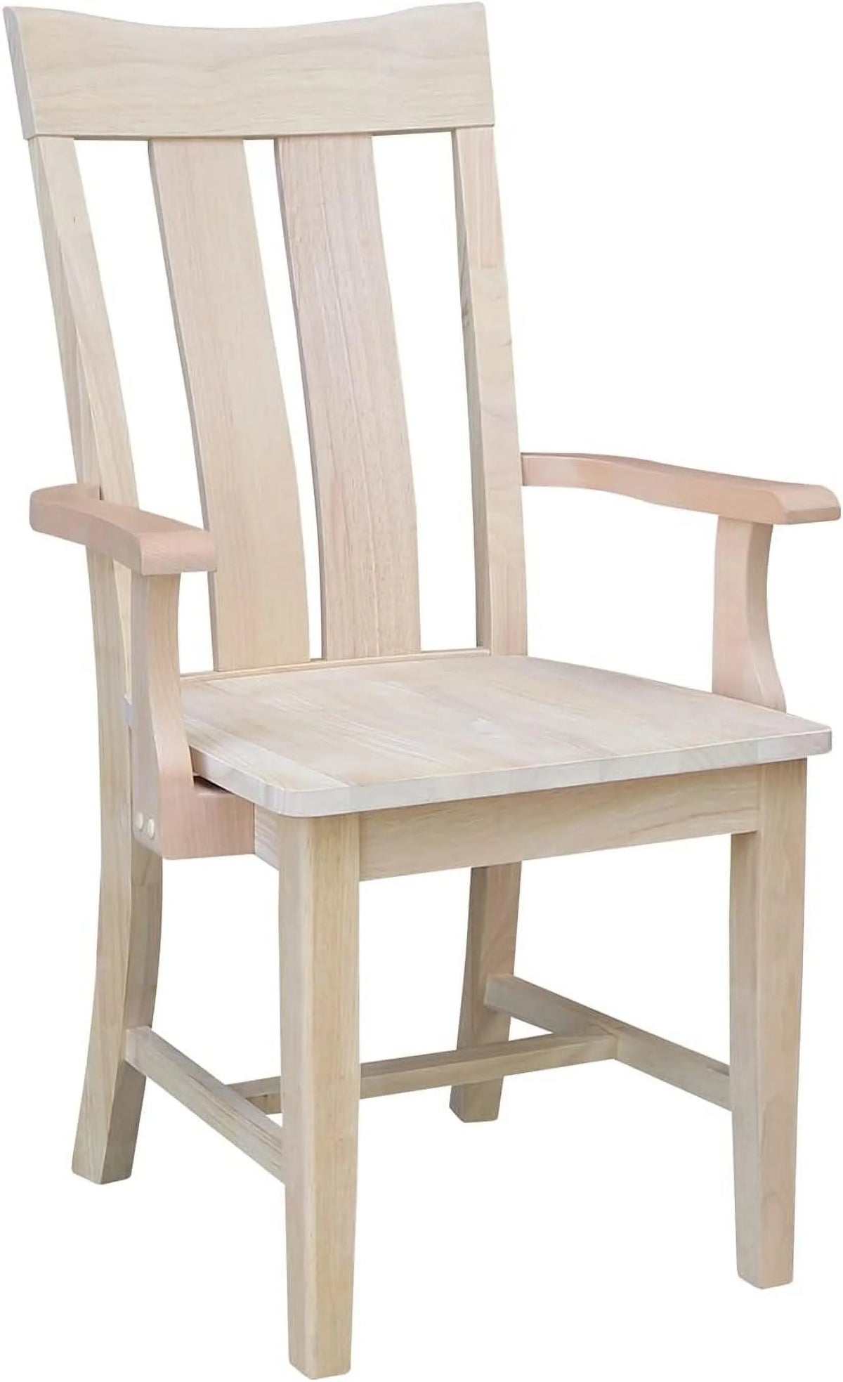 Unfinished Wood Arm Chair C1521