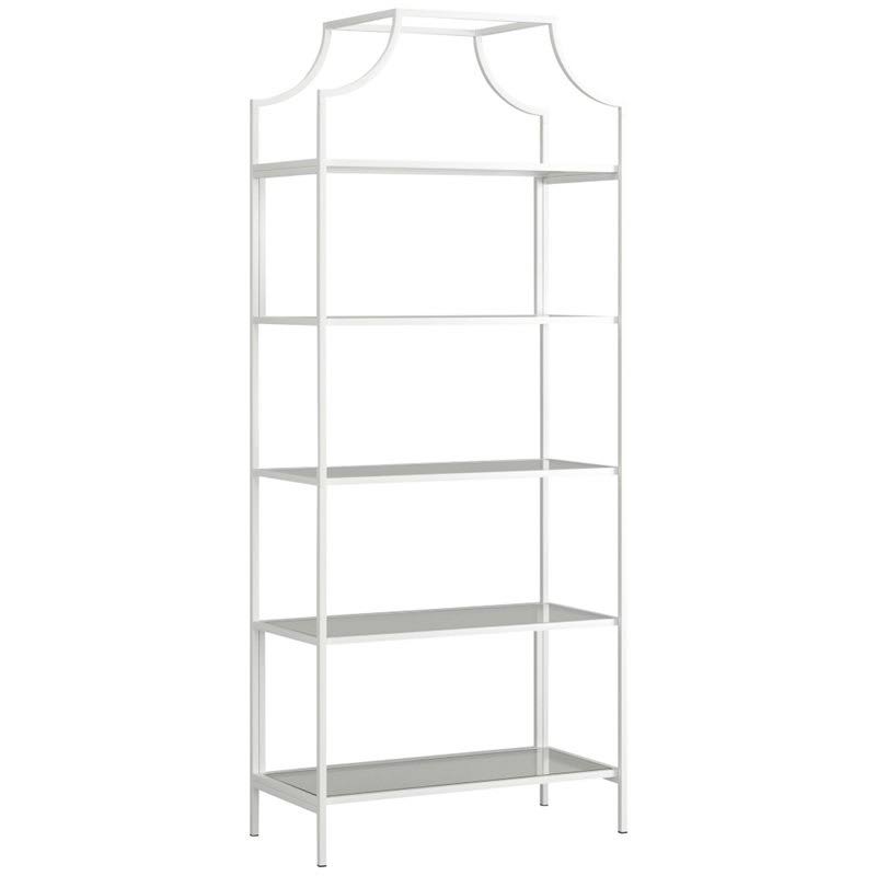 2 Piece Bookcase and Console Table Set in White K552