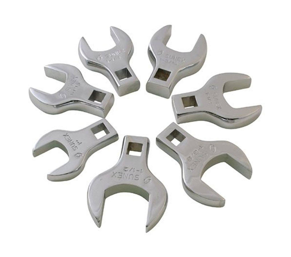 7-Piece 1/2 in. Drive SAE Crowfoot Wrench Set G572
