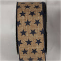 Navy Brown Wired Craft Ribbon 2.5 x 20 Yards J928802