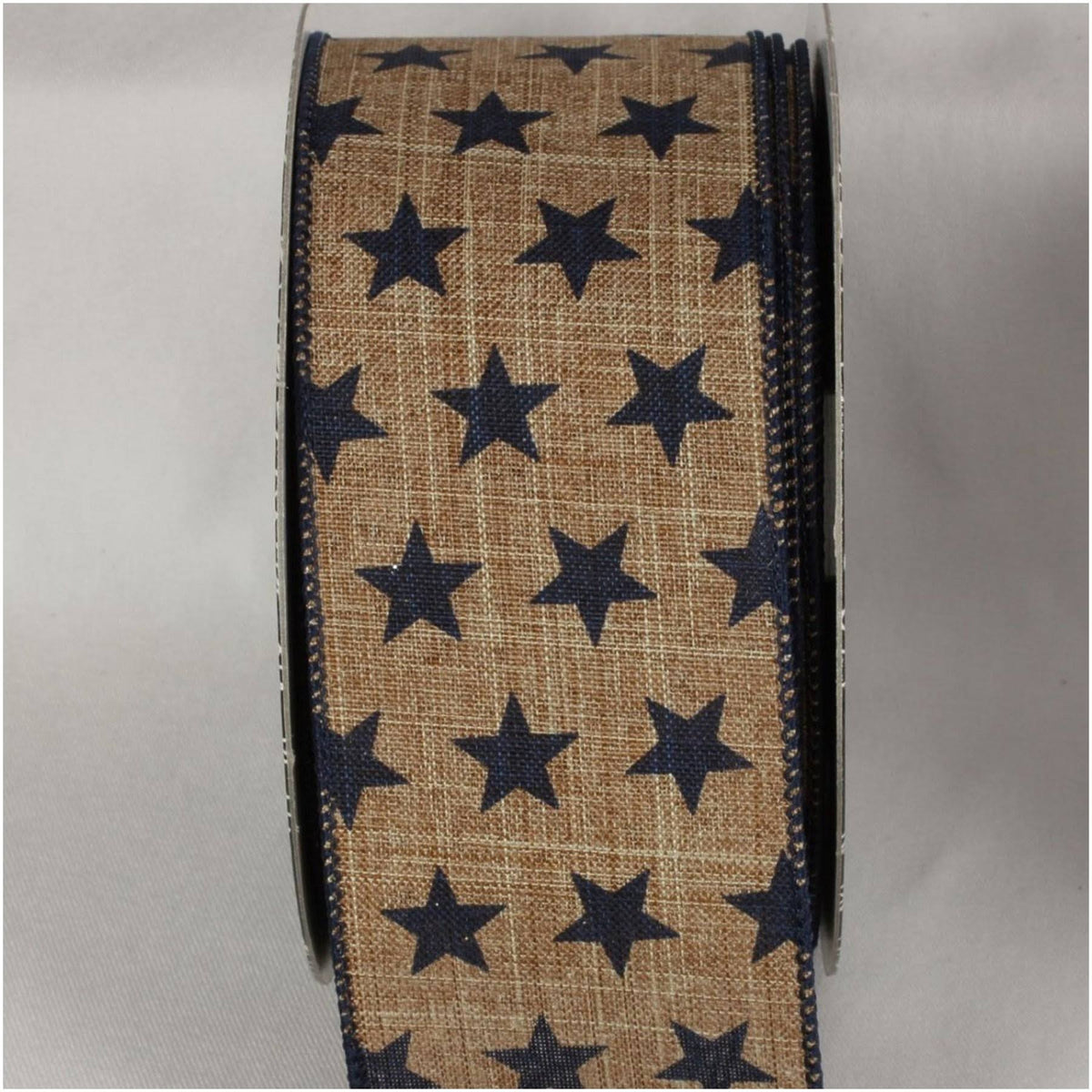 Navy Brown Wired Craft Ribbon 2.5 x 20 Yards J928802