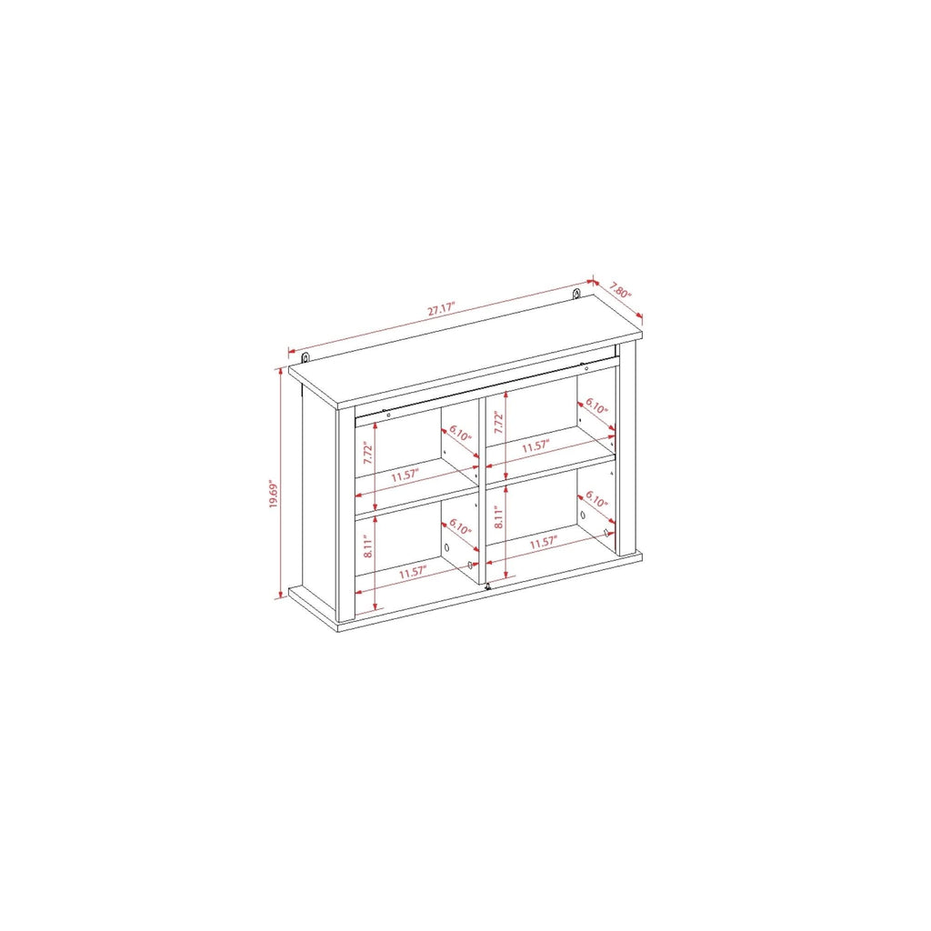 White MDF Bathroom Wall Cabinet F105633