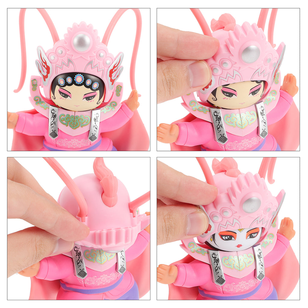 5pcs Chinese Ancient Sichuan Opera Face Changing Doll Ornament K2696