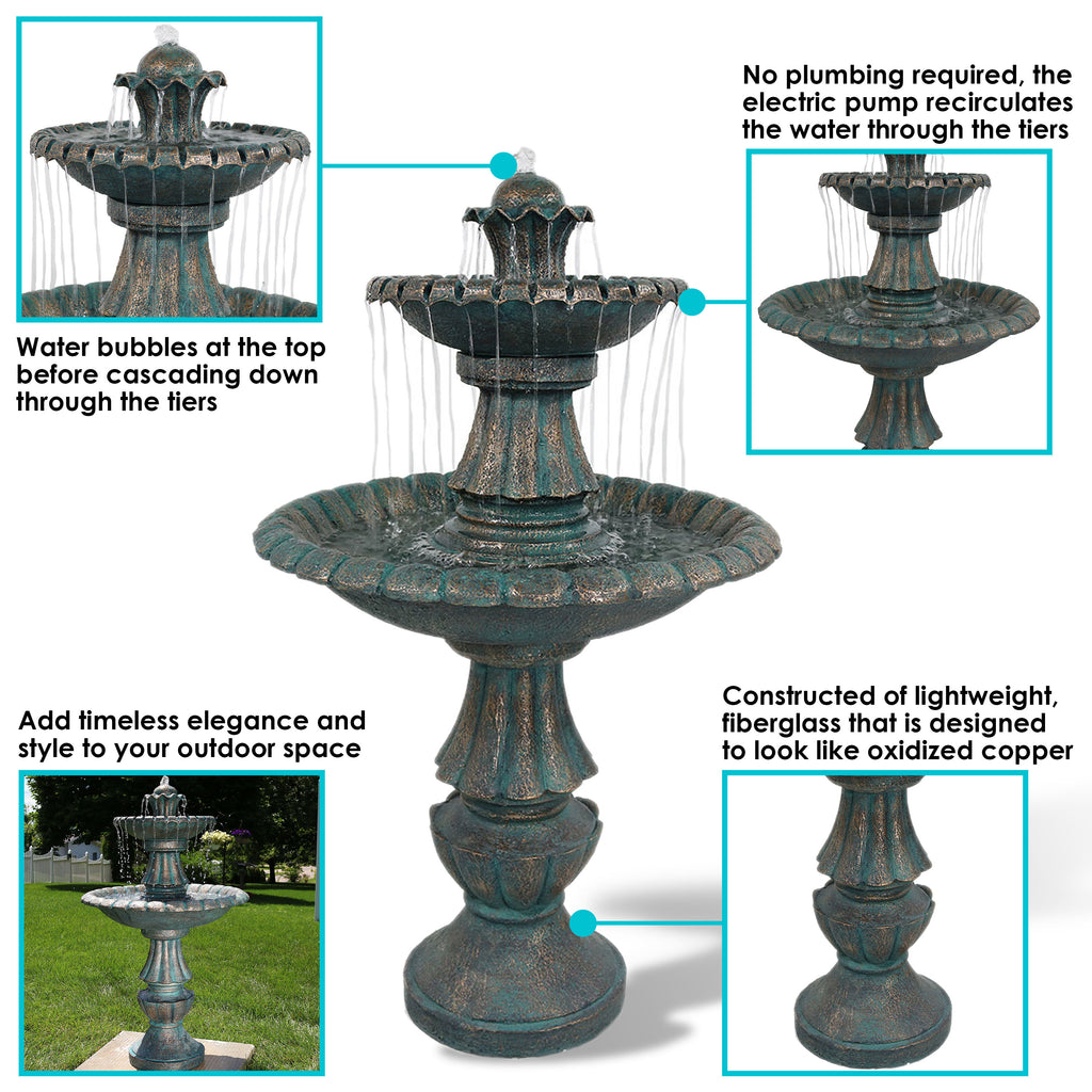 2-Tier Outdoor Water Fountain M112