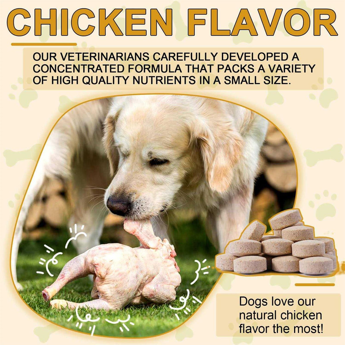 Dog Allergy Relief Omega 3 Fish Oil Pumpkin Enzymes P6448