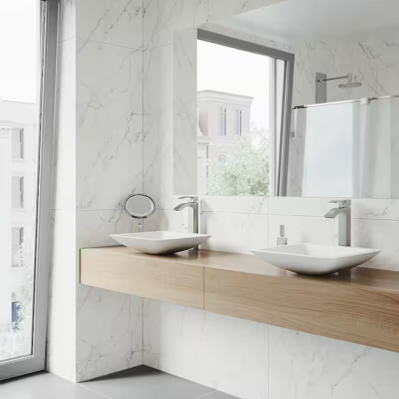 Single Handle Brushed Nickel Bathroom Faucet W638127