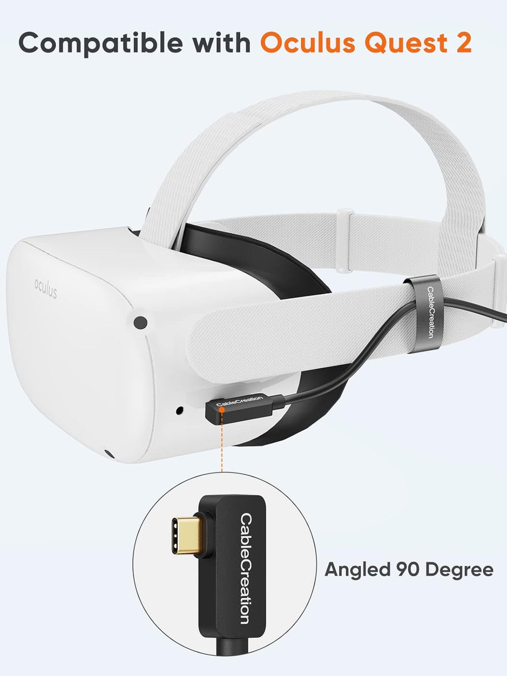 Fiber Optic USB C to USB C Cable 16 FT, 10Gbps, Pack of 2 Z683