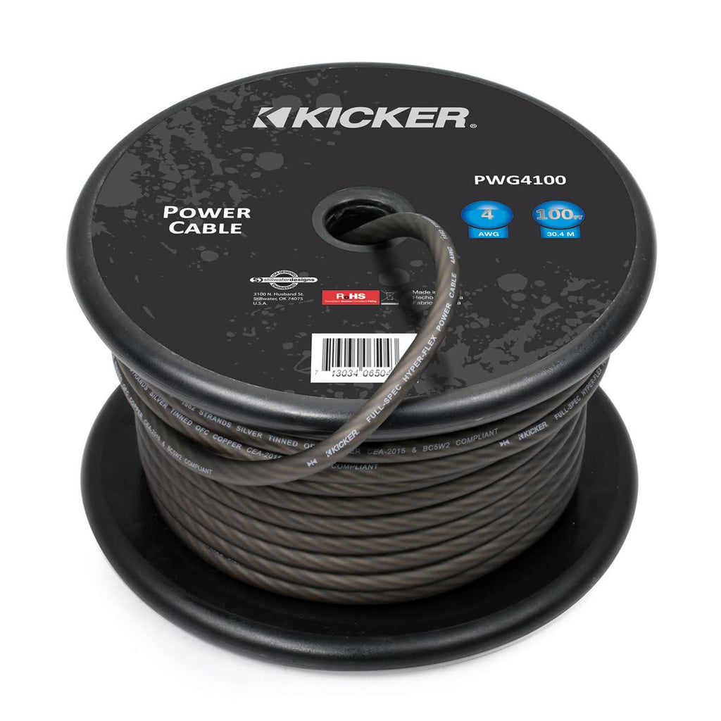 4AWG 100' Gray Power Cable G21776