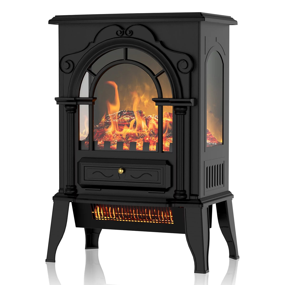 16" Infrared Electric Fireplace Heater U668