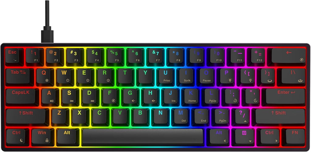 61 Keys Aluminum Case Hot Swappable Mechanical Keyboard L2248