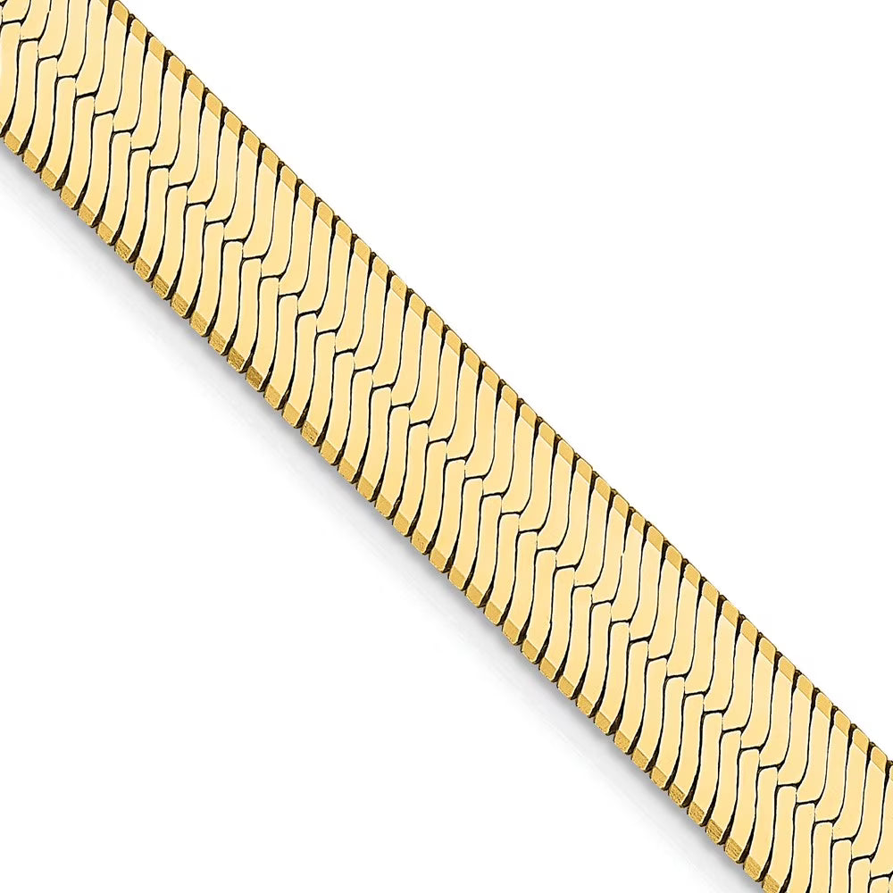 14K 24 inch 6.5mm Herringbone Chain with Lobster Clasp J84094